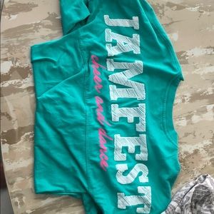 Cute long sleeve cheerleading shirt